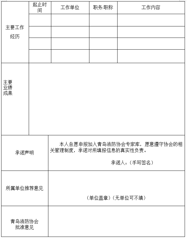 青岛消防协会关于建立消防专家库的通知