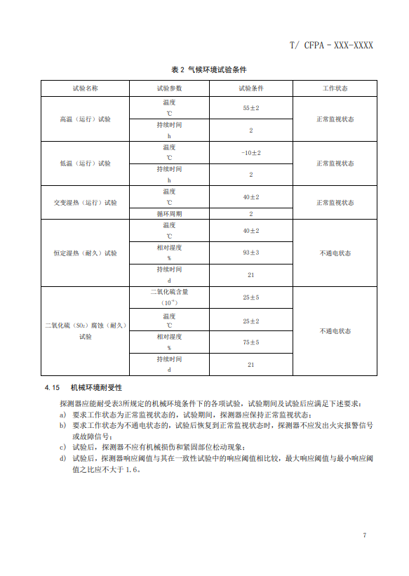 关于对《风管感烟火灾探测器》（征求意见稿）征求意见的函