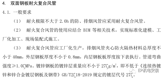 防排烟风管做法的参考意见汇总！