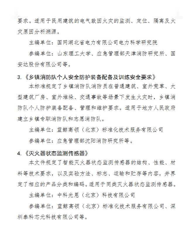 关于《低沸点液体储罐压缩气体泡沫灭火系统技术标准》等4部团体标准立项的公示